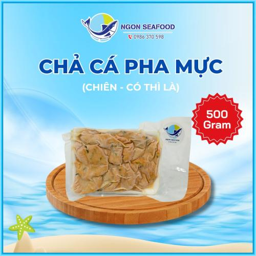 Chả Cá Pha Mực (Có Thì Là) - Hút Chân Không - Khay 500gr