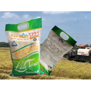 Gạo Điền Tín ST25 Lúa Tôm 5 Kg - Gạo Sạch Ngọt Dẻo Mềm Cơm Thơm Dịu