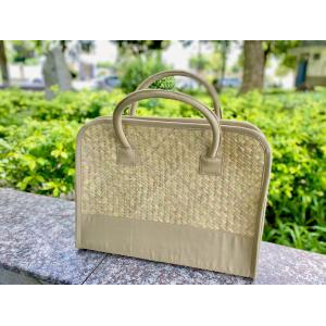 Cặp Laptop Cỏ Bàng 14" Thủ Công Chống Sốc | Thảo Điền Phú Mỹ