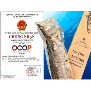Cá Thu Muối Dùi Huỳnh Khoa Nguyên Con 1Kg - Đặc Sản Phú Quốc