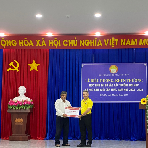 Asia Group Trao Tặng Quỹ Khuyến Học Cho Hội Khuyến Học Xã Diên Thọ