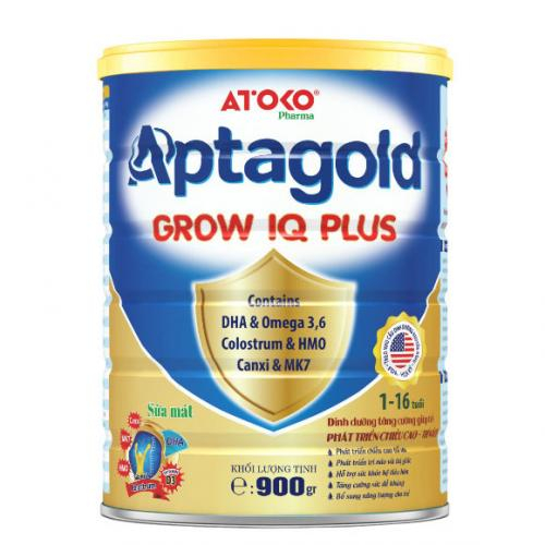 Sữa Mát Aptagold Grow IQ Plus Lon 900gr (1-16 Tuổi)