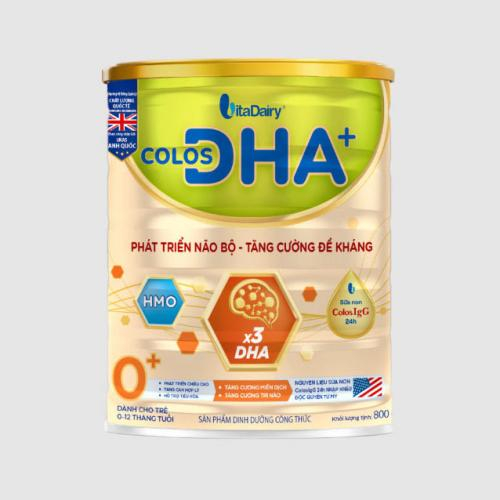 Sữa Bột Colos DHA+ 0+ Lon 800gr (0-12 Tháng)